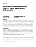 LB-17-C058 — Experimental Study of Energy Savings Using a Household Dehumidifier