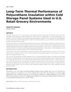 LB-17-C024 — Long-Term Thermal Performance of Polyurethane Insulation within Cold Storage Panel Systems Used in U.S. Retail Grocery Environments