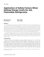 LB-17-C046 — Application of Safety Factors When Setting Charge Limits for A2L Flammable Refrigerants