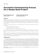 LB-17-C042 — Successful Commissioning Process for a Design-Build Project