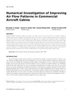 LB-17-C016 — Numerical Investigation of Improving Airflow Patterns in Commercial Aircraft Cabins