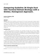 LB-17-C056 — Comparing Guideline 36 Single-Duct VAV Terminal Reheat Strategy with a Similar, Homegrown Approach