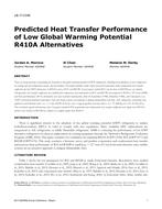 LB-17-C048 — Predicted Heat Transfer Performance of Low Global Warming Potential R-410A Alternatives