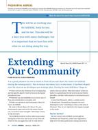 Presidential Address: Extending Our Community