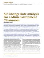 Air Change Rate Analysis for a Minienvironment Cleanroom