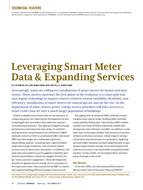 Leveraging Smart Meter Data And Expanding Services