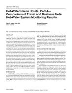 LB-17-012 — Hot-Water Use in Hotels: Part 4–Comparison of Travel and Business Hotel Hot-Water System Monitoring Results