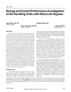 LB-17-019 — Energy and Control Performance Investigation of Air-Handling Units with Return-Air Bypass