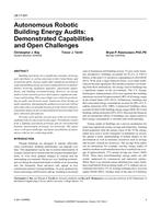 LB-17-001 — Autonomous Robotic Building Energy Audits: Demonstrated Capabilities and Open Challenges