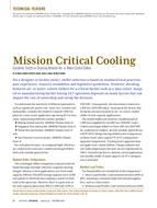 Mission Critical Cooling