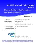 RP-1692 — Effects of Shielding on the Wind Loads on Roof-Mounted Equipment