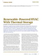Renewable-Powered HVAC with Thermal Storage