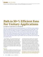 HVAC Applications: Path to 50% Efficient Fans For Unitary Applications