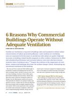 IEQ Applications: 6 Reasons Why Commercial Buildings Operate Without Adequate Ventilation