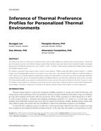 CH-18-C021 — Inference of Thermal Preference Profiles for Personalized Thermal Environments