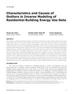 CH-18-C050 — Characteristics and Causes of Outliers in Inverse Modeling of Residential Building Energy Use Data