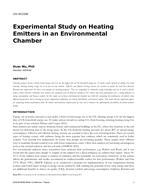 CH-18-C038 — Experimental Study on Heating Emitters in an Environmental Chamber