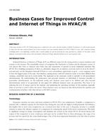 CH-18-C042 — Business Cases for Improved Control and Internet of Things in HVAC/R
