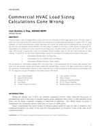 CH-18-C018 — Commercial HVAC Load Sizing Calculations Gone Wrong