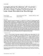 CH-18-C059 — Longitudinal Evidence of Inverter-driven Heat Pump Performance in Low-load Residential Buildings