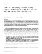 CH-18-C024 — Use CFD Modeling Tool to Study Impact of Energy-saving HVLS Fans on Fire Safety in Large Spaces