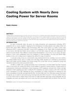 CH-18-C054 — Cooling System with Nearly Zero Cooling Power for Server Rooms