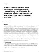 CH-18-C013 — Round-Tube-Plate-Fin Heat Round-Tube-Plate-Fin Heat Determining Interference Fit Between Tubes and Fin-Collars Resulting from the Expansion Process