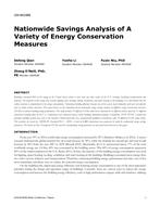 CH-18-C005 — Nationwide Savings Analysis of A Variety of Energy Conservation Measures