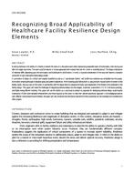 CH-18-C002 — Recognizing Broad Applicability of Healthcare Facility Resilience Design Elements