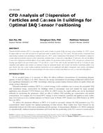 CH-18-C049 — CFD Analysis of Dispersion of Particles and Gasses in Buildings for Optimal IAQ Sensor Positioning