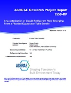 RP-1556 — Characterization of Liquid Refrigerant Flow Emerging From a Flooded Evaporator Tube Bundle