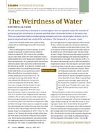 Refrigeration Applications: The Weirdness of Water
