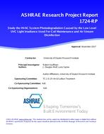 RP-1724 — Study the HVAC System Photodegradation Caused by the Low Level UVC Light Irradiance Used For Coil Maintenance and Air Stream Disinfection