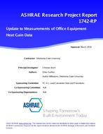 RP-1742 — Update to Measurements of Office Equipment Heat Gain Data