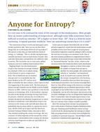 Refrigeration Applications: Anyone for Entropy?