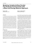CH-18-004 — Modeling Variable-Airflow Parallel Fan-Powered Terminal Units with a Mass and Energy Balance Approach