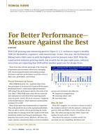 For Better Performance–Measure Against the Best
