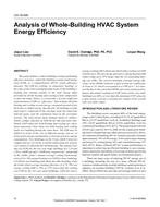 CH-18-008 — Analysis of Whole-Building HVAC System Energy Efficiency