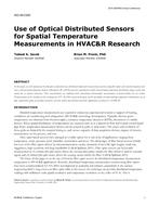 HO-18-C020 — Use of Optical Distributed Sensors for Spatial Temperature Measurements in HVAC&R Research