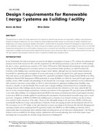 HO-18-C058 — Design Requirements for Renewable Energy Systems as Building Facility