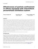 HO-18-C044 — Effectiveness of Particle Confinement in Offices Equipped with Intermittent Personalized Ventilation System