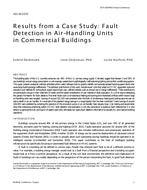 HO-18-C015 — Results from a Case Study: Fault Detection in Air-Handling Units in Commercial Buildings