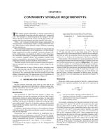R21 — Commodity Storage Requirements (SI)