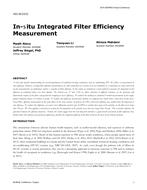 HO-18-C012 — In-situ Integrated Filter Efficiency Measurement