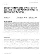 HO-18-C018 — Energy Performance of Automated Dynamic Interior Venetian Blinds in Commercial Buildings
