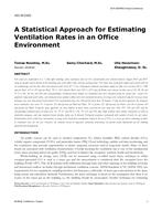 HO-18-C023 — A Statistical Approach for Estimating Ventilation Rates in an Office Environment