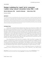 HO-18-C052 — Design-Guidelines for Liquid Tub in Immersion System Using Natural Convection Below PUE = 1.04