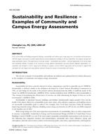 HO-18-C029 — Sustainability and Resilience – Examples of Community and Campus Energy Assessments