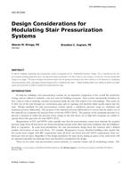 HO-18-C034 — Design Considerations for Modulating Stair Pressurization Systems