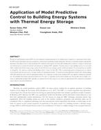 HO-18-C027 — Application of Model Predictive Control to Building Energy Systems with Thermal Energy Storage